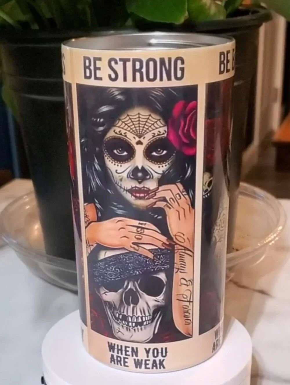 Be Strong, Be Brave 4 in 1 Can Cooler 14oz Tumbler 🎉sale